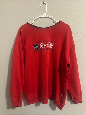 Coca Cola Red Logo Pullover Crewneck Sweater